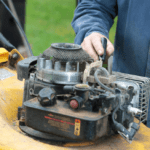 lawnmower oil changing