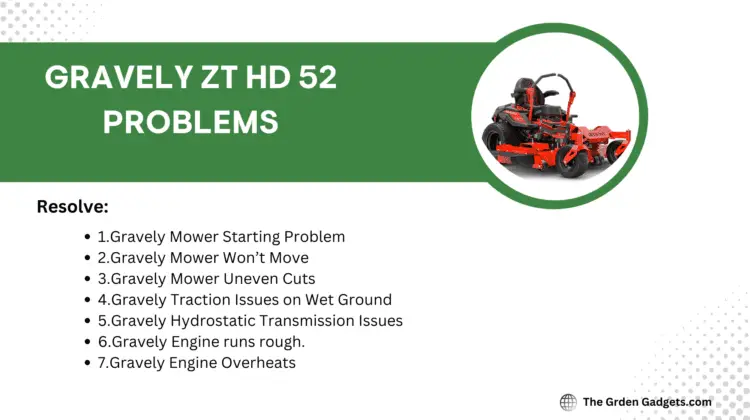 GRAVELY ZT HD 52 PROBLEMS