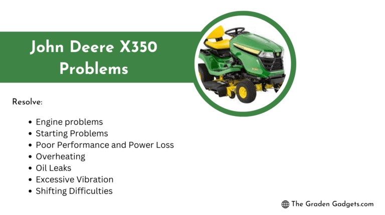 John Deere X350 Problems