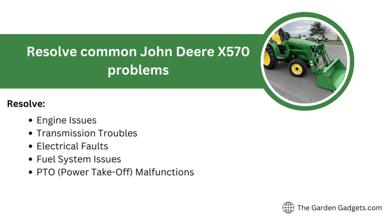 John Deere X570 problems